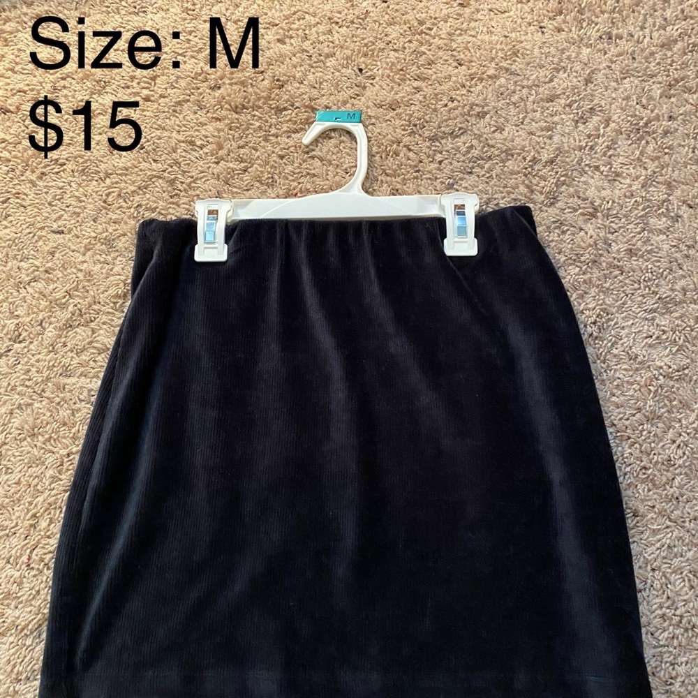 Short Velvet Skirt
